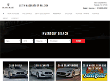 Tablet Screenshot of maseratiraleigh.com